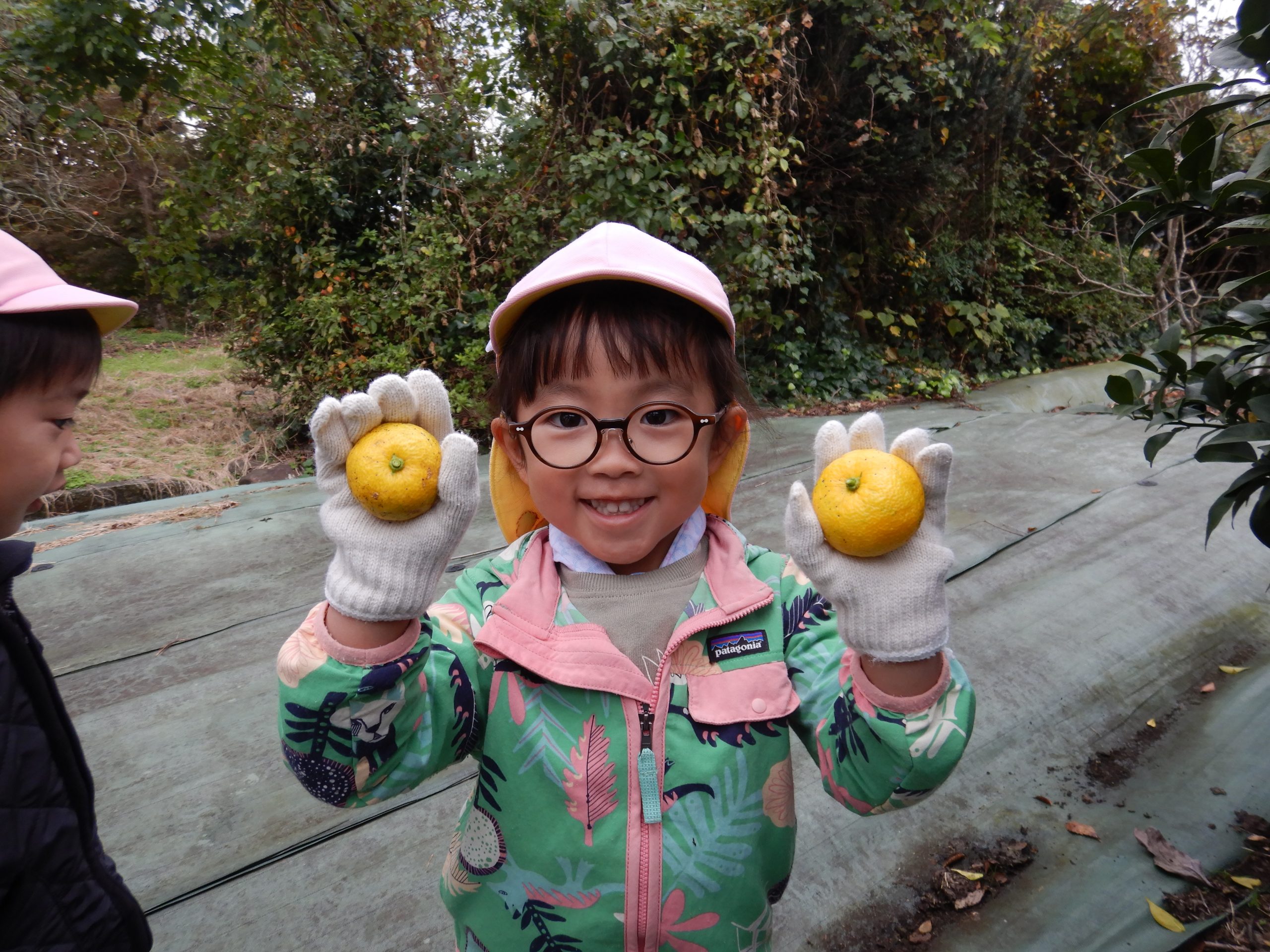 ゆず、いいにお～い?　～年少組、りす組～