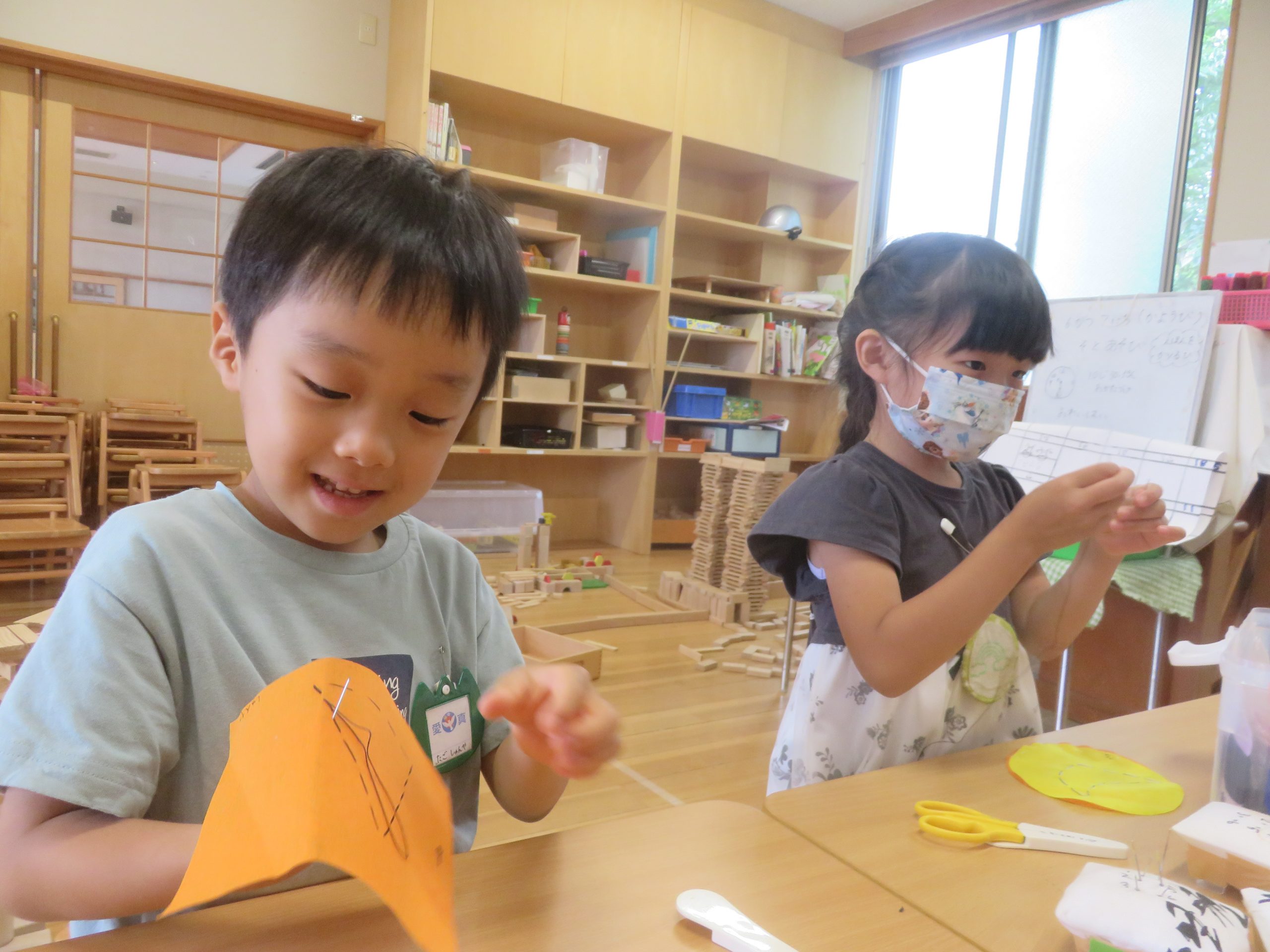 縫い物スタート！（年長組）